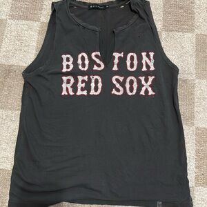47 Dyehouse Distressed Red socks Tank top